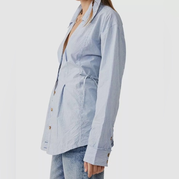 NWOT ($128) Free People Marten Oxford Tunic🩵 - Picture 6 of 11